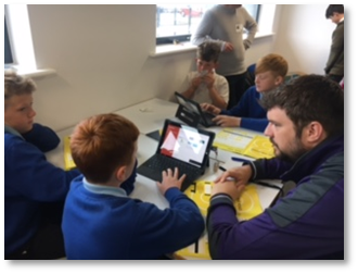 Picture of pupils working within the department